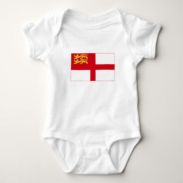Sark Flag Baby Bodysuit (Front)