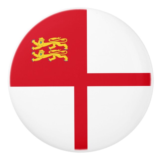 Sark Flag Ceramic Knob (Front)