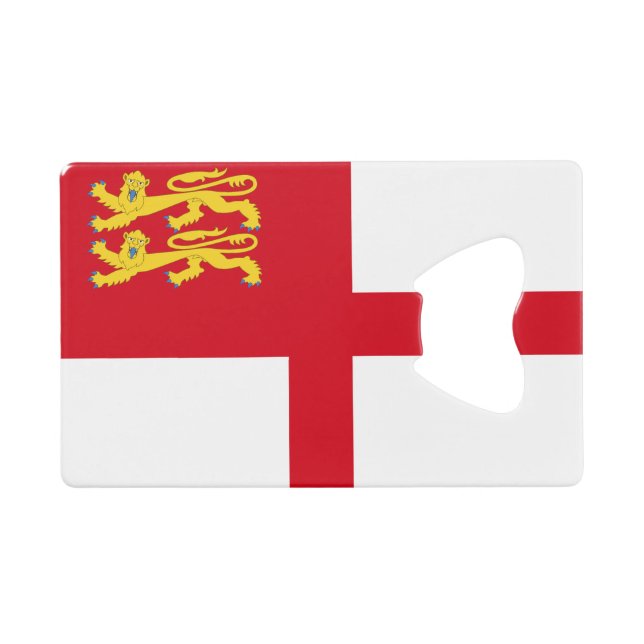 Sark Flag Credit Card Bottle Opener (Front (Horizontal))