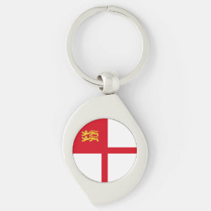 Sark Flag Keychain