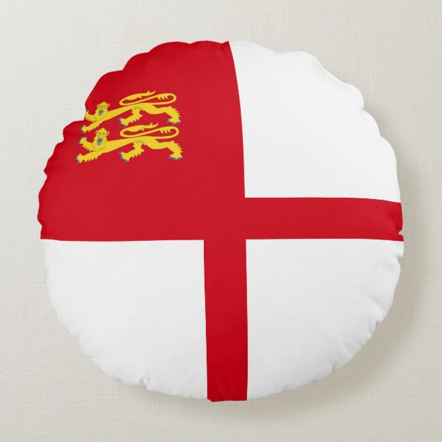 Sark Flag Round Pillow (Front)