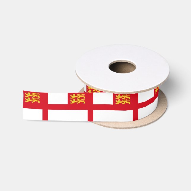 Sark Flag Satin Ribbon (Spool)