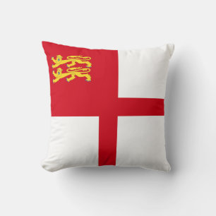 Sark Flag Throw Pillow