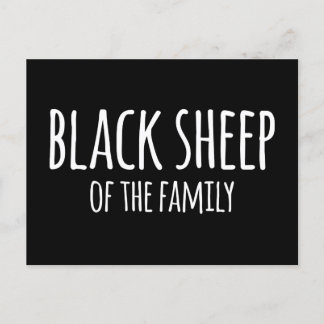 Sarkasmus Gothic Black Sheep of the Family Postcard