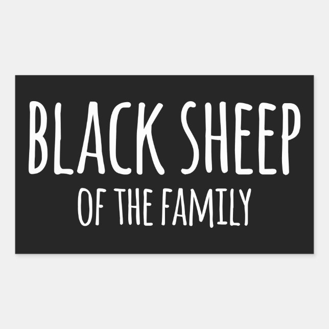 Sarkasmus Gothic Black Sheep of the Family Sticker (Front)