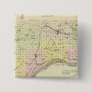 Sarpy County, Nebraska 2 Inch Square Button