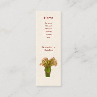 Sarracenia Pitcher Plant Mini Business Card
