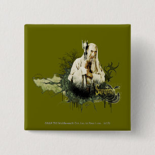 SARUMAN™ Vector Collage 2 Inch Square Button