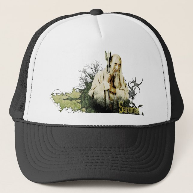 SARUMAN™ Vector Collage Trucker Hat (Front)