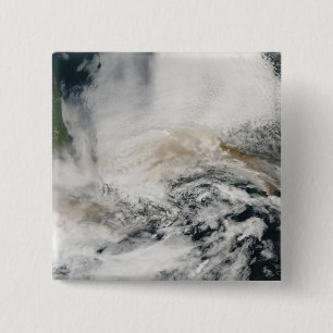 Sarychev Peak blowing across the Sea of Okhotsk 2 Inch Square Button
