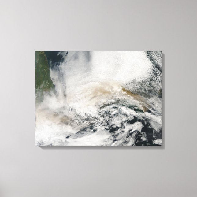 Sarychev Peak blowing across the Sea of Okhotsk Canvas Print (Front)