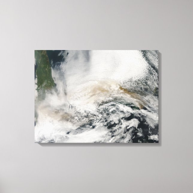 Sarychev Peak blowing across the Sea of Okhotsk Canvas Print (Front)