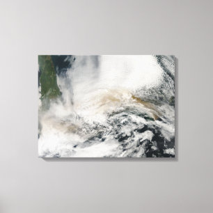 Sarychev Peak blowing across the Sea of Okhotsk Canvas Print