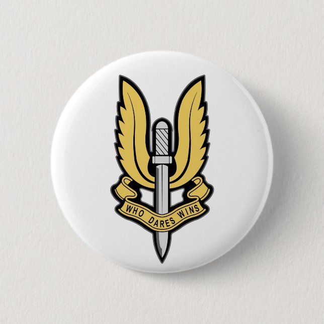SAS Insignia 2 Inch Round Button (Front)