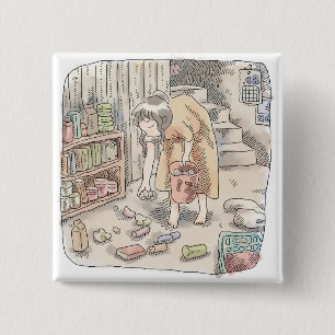 Sasami 2 Inch Square Button