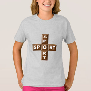 Sash T-shirt for girls CHOCOLAT SPORT