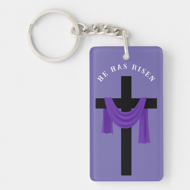 Sash violet sur Porte - clé croisé (Devant)