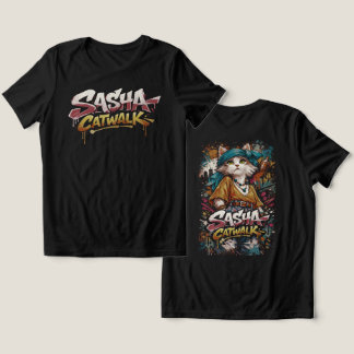 Sasha Catwalk Y2K Graffiti T-Shirt Tri-Blend Shirt