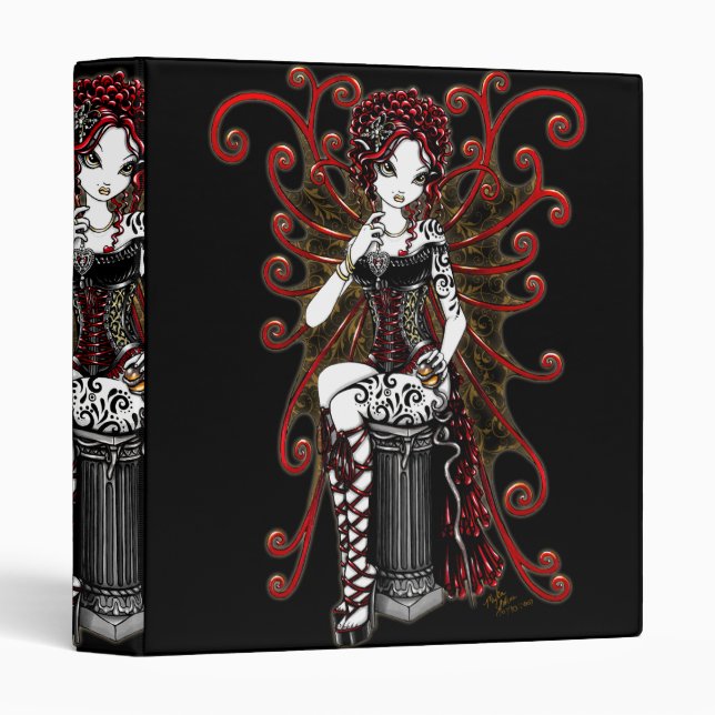 "Sasha" Gothic Couture Valentine Fairy Binder (Front/Spine)