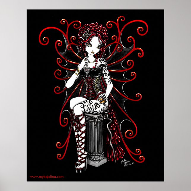 Sasha Red Couture Fairy Poster (Front)