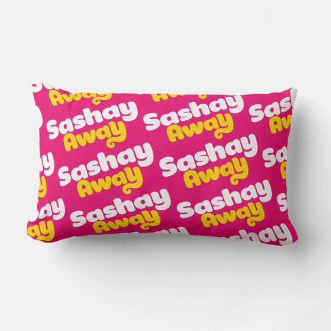 Sashay Away. Lumbar Pillow (Front)