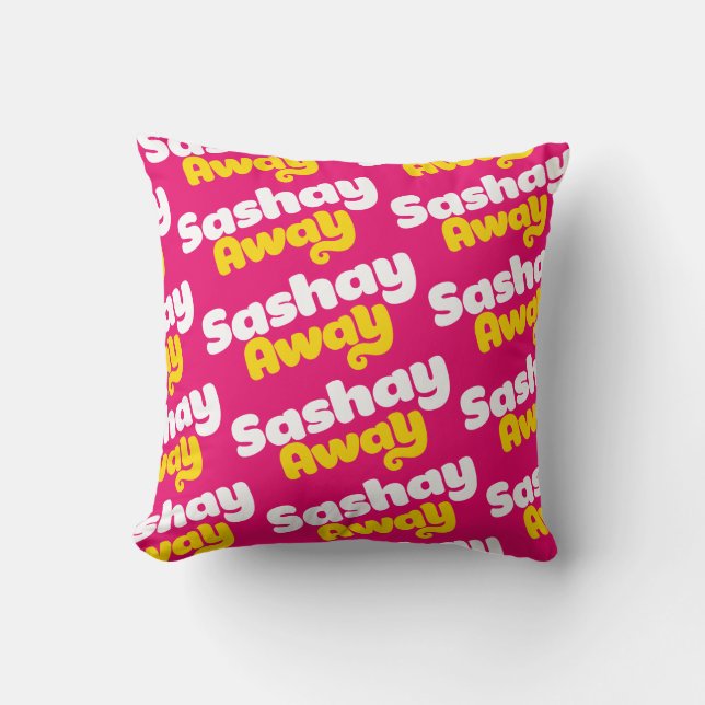 Sashay Away. Throw Pillow (Front)