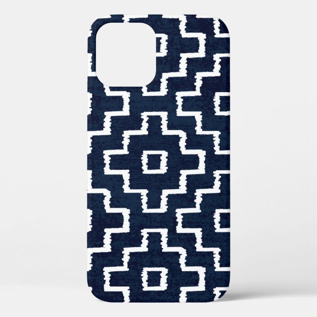 Sashiko Pattern: Traditional Japanese Embroidery Case-Mate iPhone Case (Back)