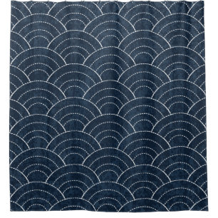 Sashiko seamless indigo dye pattern with tradition