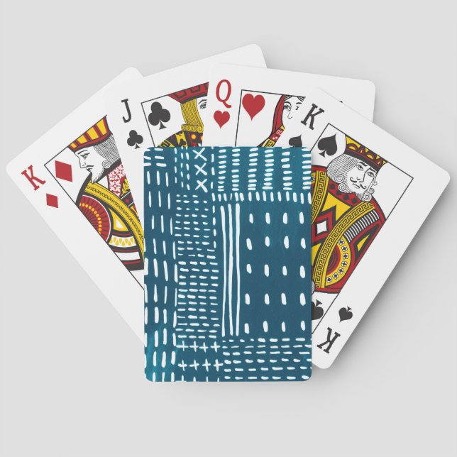 Sashiko Stitches Playing Cards (Back)