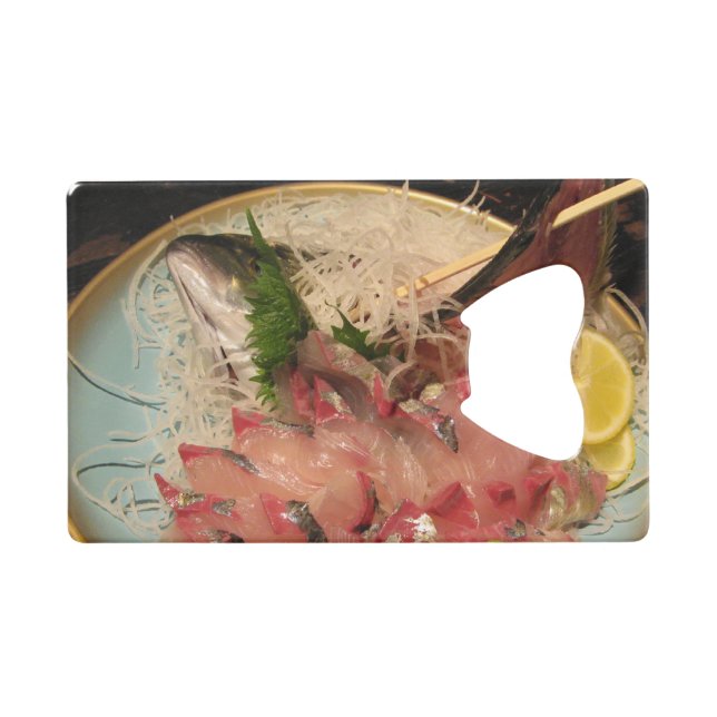 Sashimi 刺身 credit card bottle opener (Front (Horizontal))