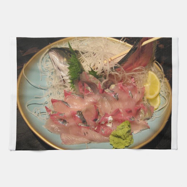 Sashimi 刺身 kitchen towel (Horizontal)