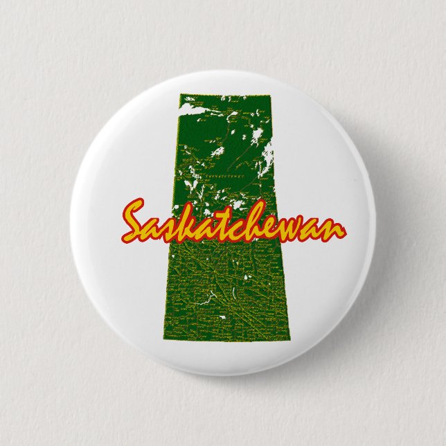 Saskatchewan 2 Inch Round Button (Front)
