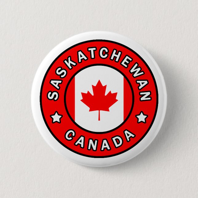 Saskatchewan Canada 2 Inch Round Button (Front)