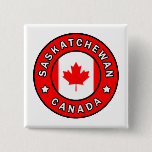 Saskatchewan Canada 2 Inch Square Button