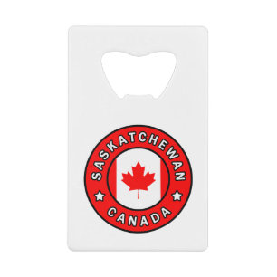 Saskatchewan Canada Credit Card Bottle Opener