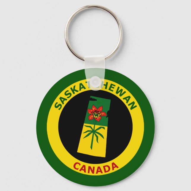 SASKATCHEWAN CANADA KEYCHAIN (Front)