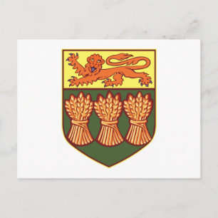 Saskatchewan Coat of Arms (alternate) Postcard