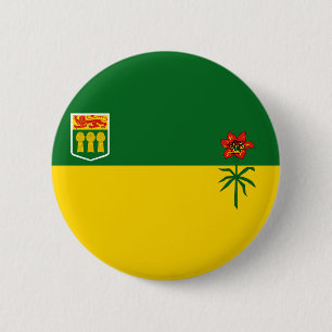 Saskatchewan Flag 2 Inch Round Button