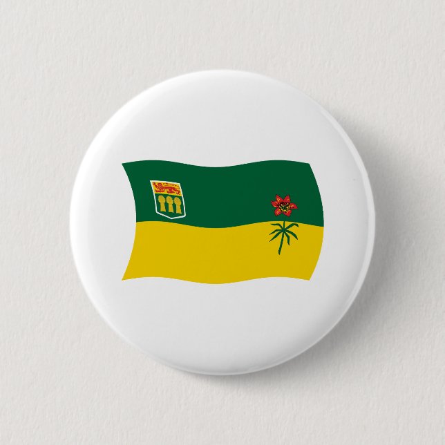 Saskatchewan Flag Button (Front)