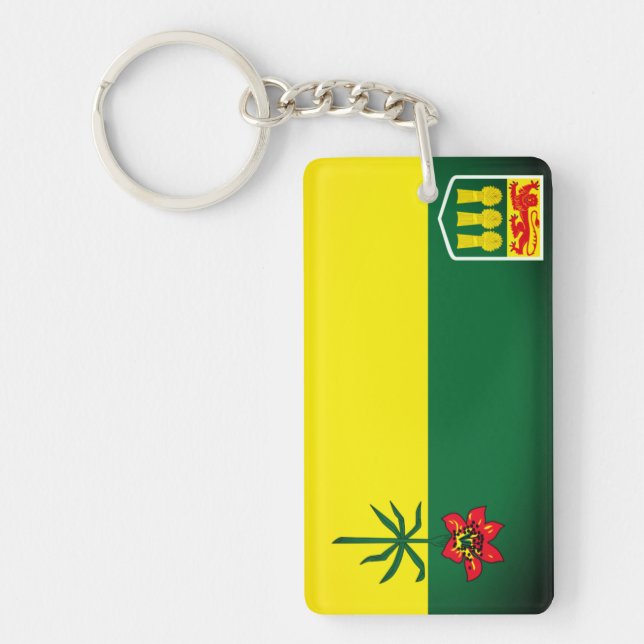 Saskatchewan Flag (CANADA) Keychain (Front)
