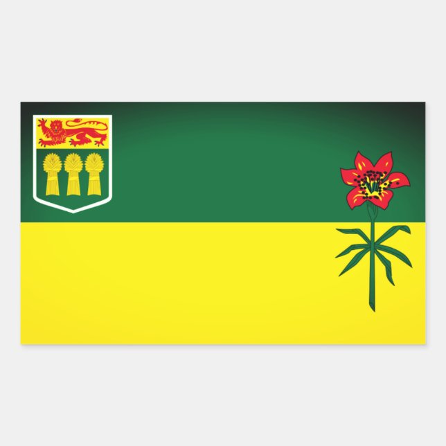 Saskatchewan Flag (CANADA) Sticker (Front)