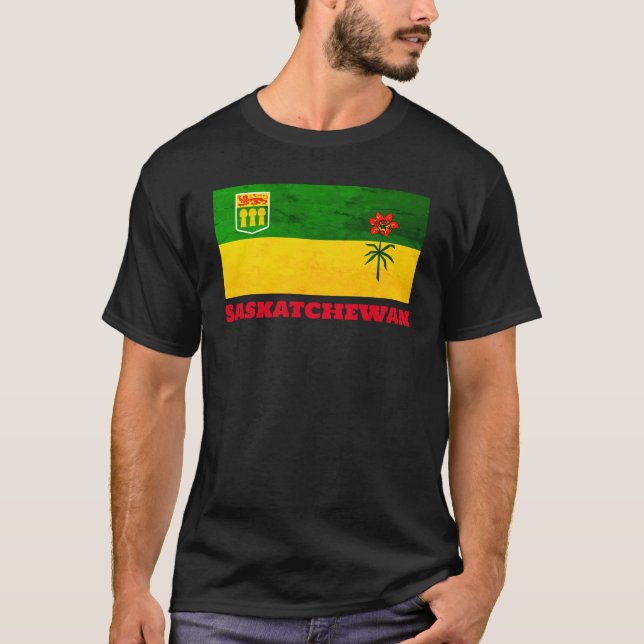 Saskatchewan Flag (CANADA) T-Shirt (Front)