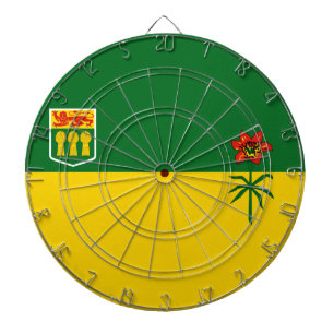 Saskatchewan Flag Dartboard