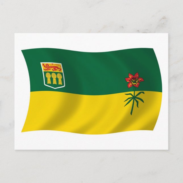 Saskatchewan Flag Postcard (Front)