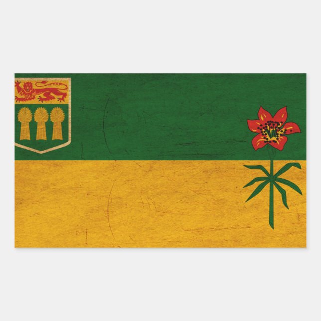 Saskatchewan Flag Sticker (Front)