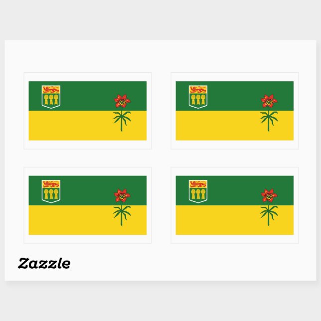Saskatchewan Flags Graphic Sticker (Sheet)