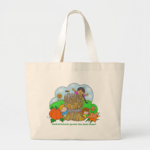 Saskatchewan Grows Large Tote Bag
