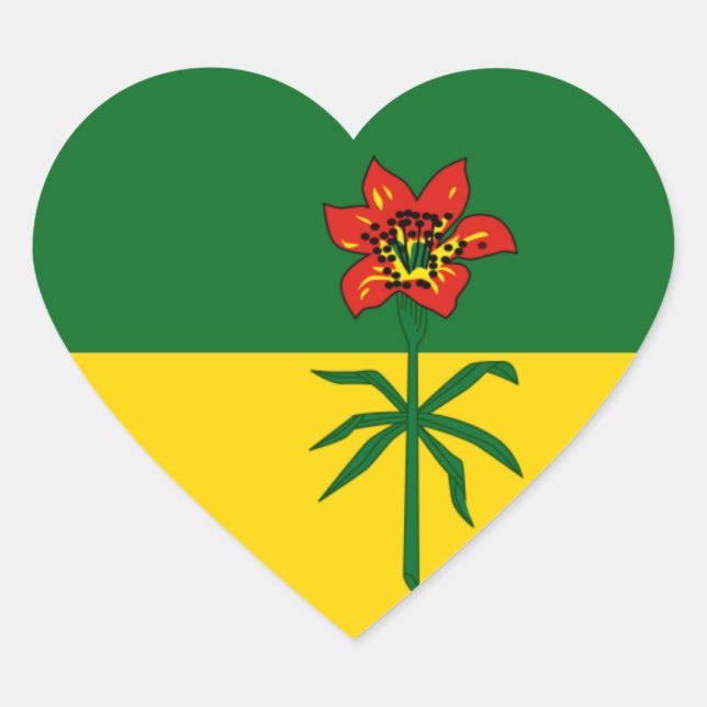 saskatchewan heart sticker (Front)