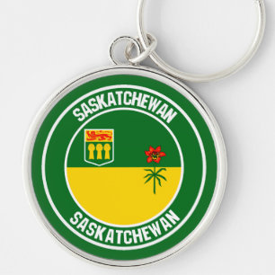 Saskatchewan Round Emblem Keychain