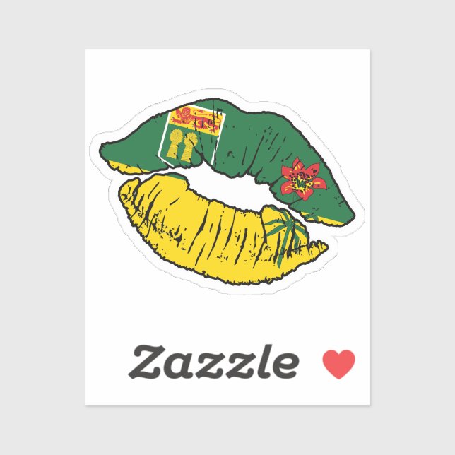 Saskatchewan Saskatchewanian Lipstick Love Flag (Sheet)